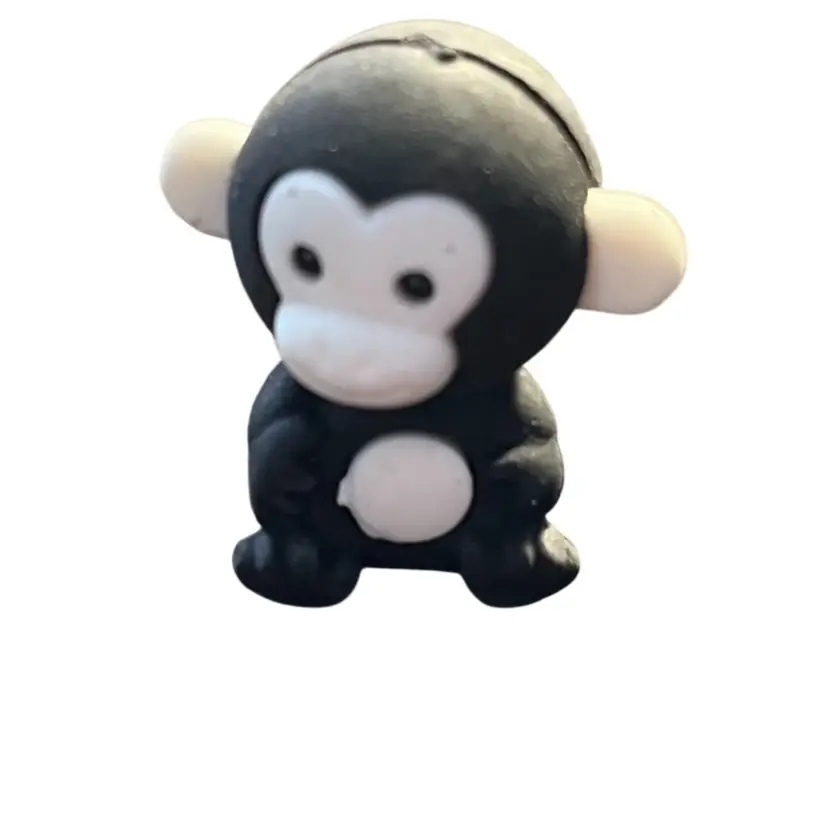 Rubber Miniature Animal As Shown In Picture Black Monkey