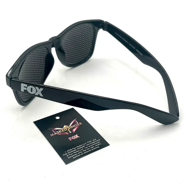 Fox's The Masked Singer Black Rimmed Style Sunglasses NEW