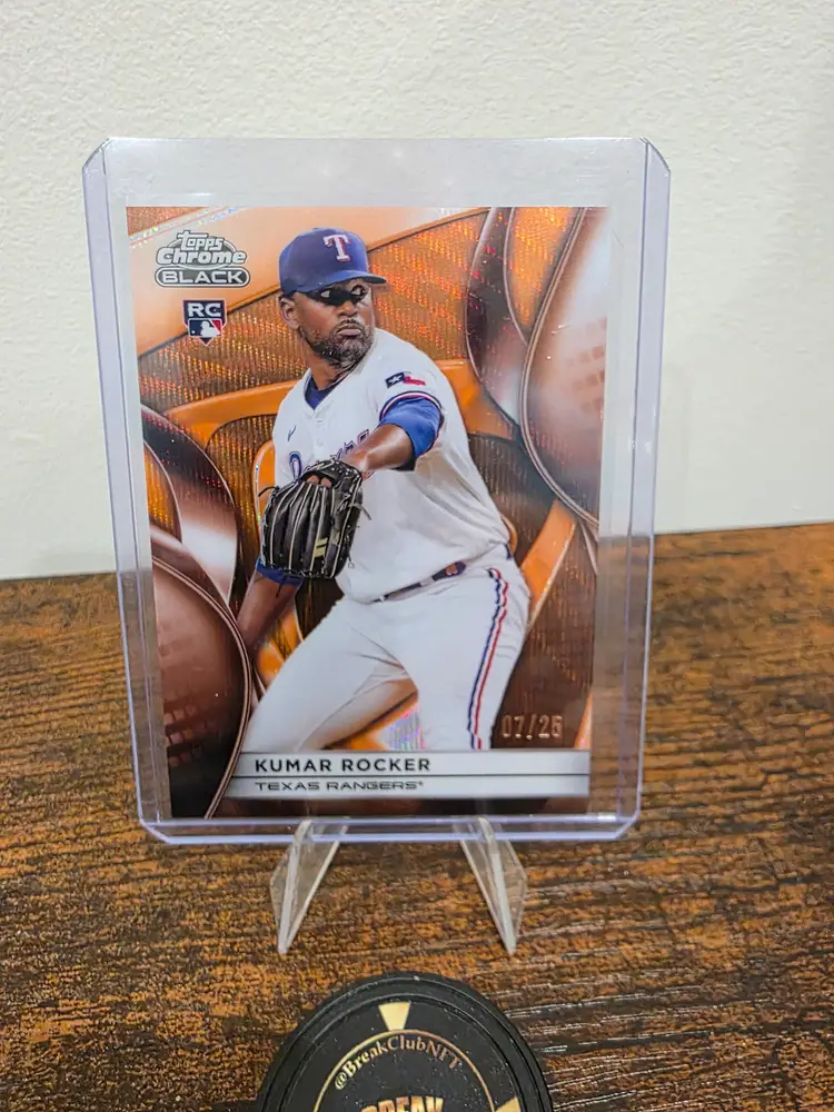 Kumar Rocker 2025 Topps Chrome Black /25