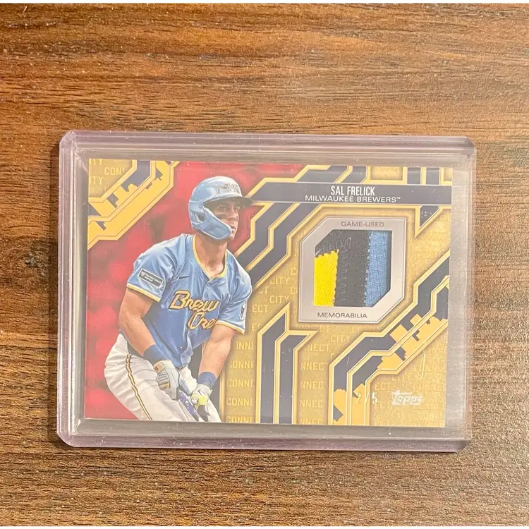 Sal Frelick (Milwaukee Brewers) 2025 Topps City Connect Relic /5