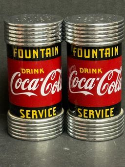 Vintage Coca Cola Salt And Pepper Shakers