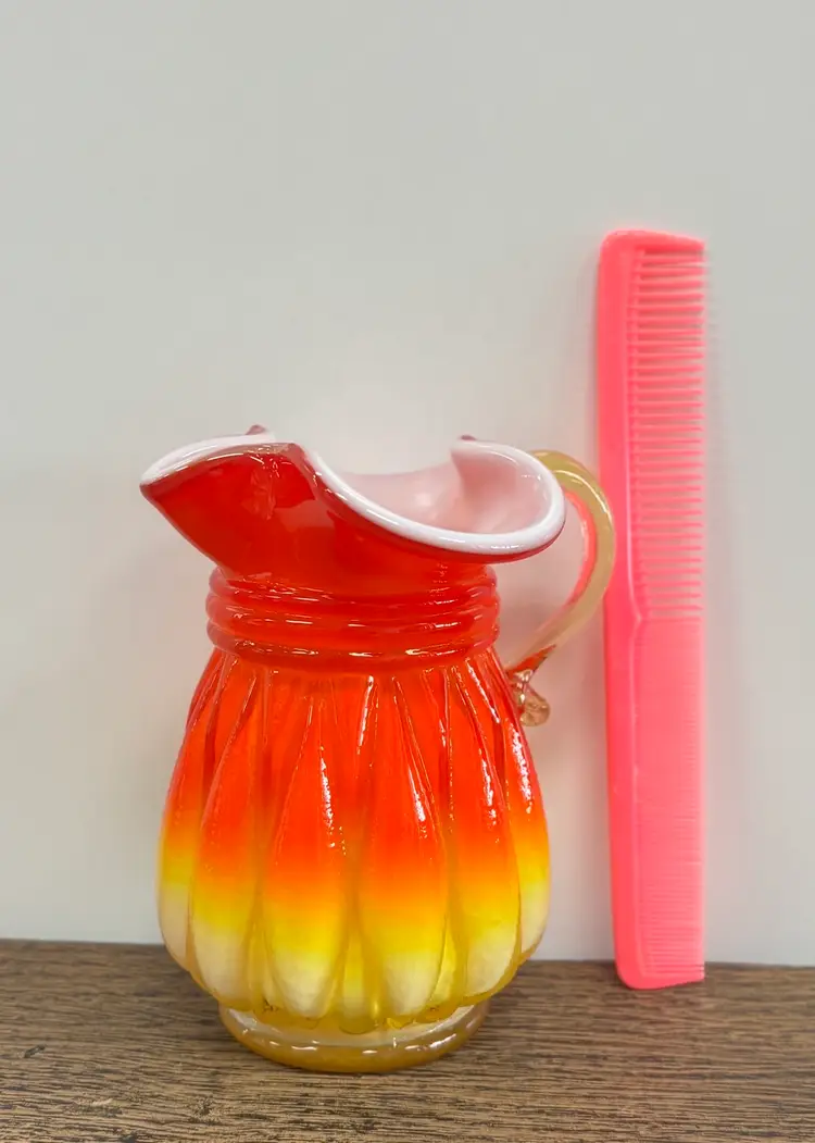 MCM Amberina Cased Pitcher by Kanawha Glass Co