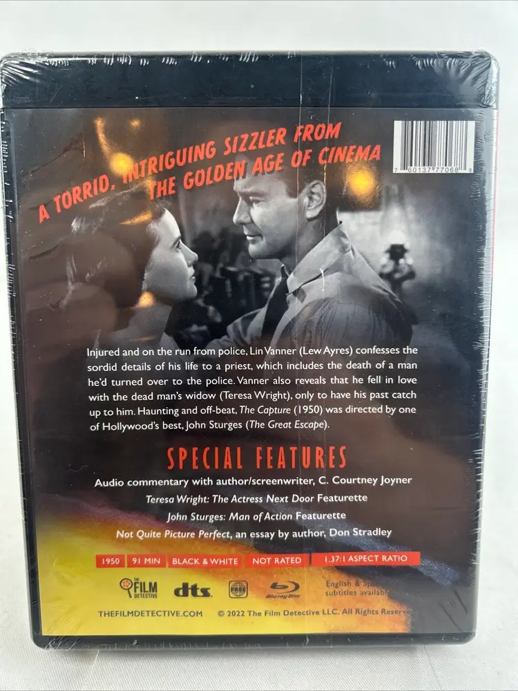 THE CAPTURE - 1950 (BluRay, 2022) Special Edition The Film Detective NIB NEW SEALED