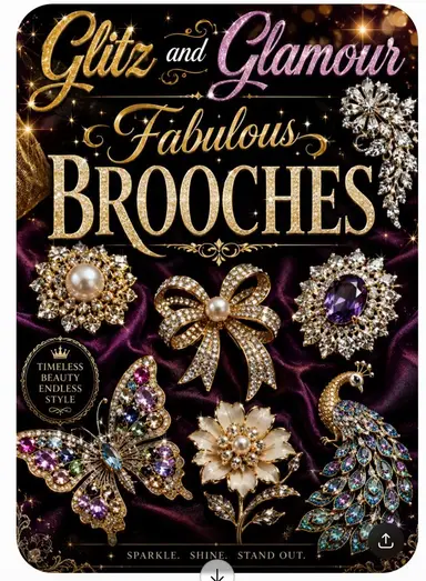 Glitz And Glamour Brooches