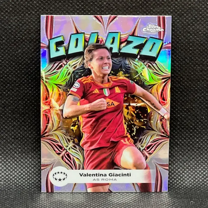 Valentina Giacinti 2023/24 Topps Chrome UEFA Women Golazo Soccer Card