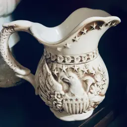 Japanese Enesco Patriotic Eagle Stars Pitcher Creamer