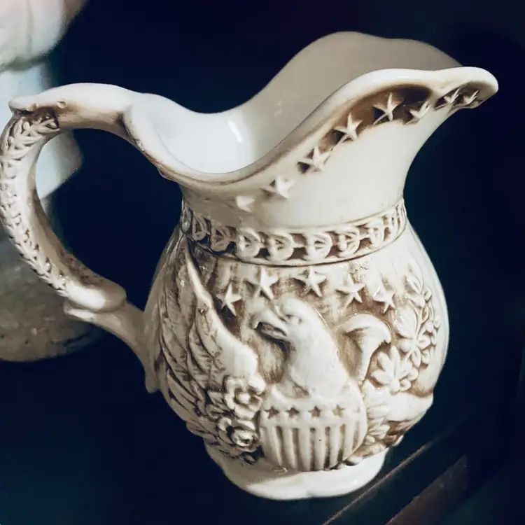 Japanese Enesco Patriotic Eagle Stars Pitcher Creamer