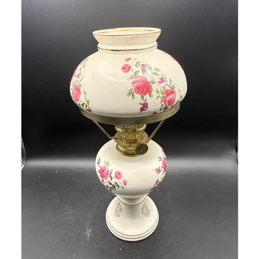 Vintage Porcelain Oil Lamp