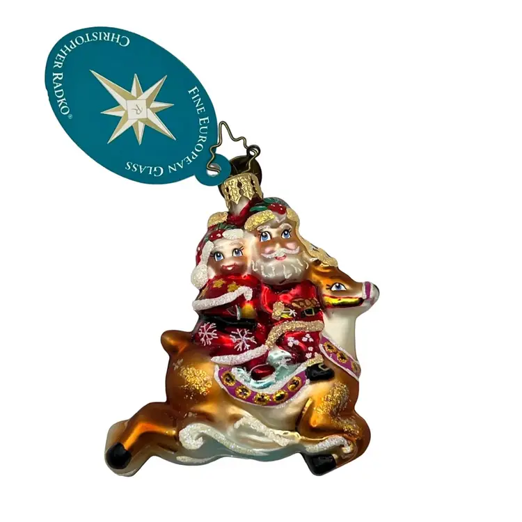 Christopher Radko Dash Away Darlings Glass Ornament Little Gems
