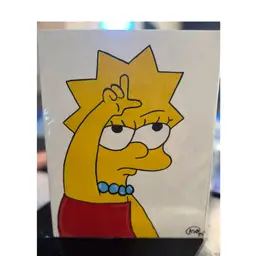 Lisa loser Hand-painted Cartoon/ Eccentric Art