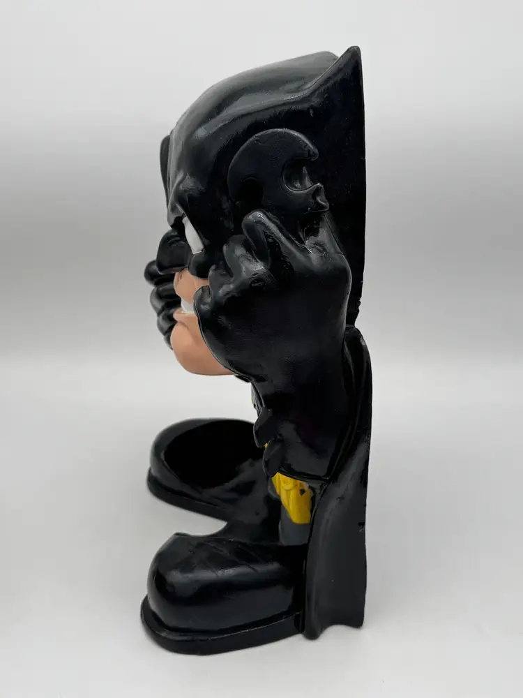 Rare Batman Halloween Foam Candy Bowl Holder Home Decor Man Cave DC Comics