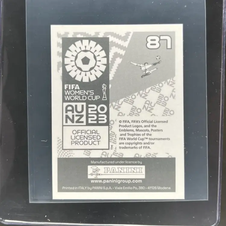 Cortnee Vine 2023 Panini Women’s World Cup Sticker Australia Soccer Card