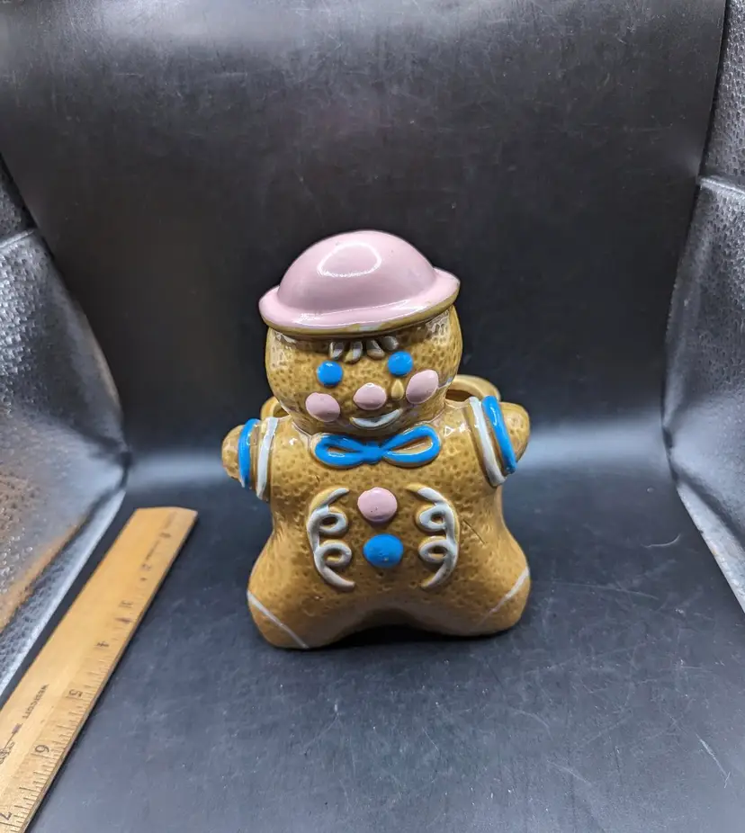 Vintage Rubens Japan Gingerbread Man Planter