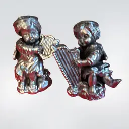 Silver Colored Resin Angels.