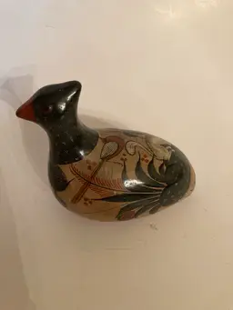 Vintage Mexico Tonala Pottery Bird