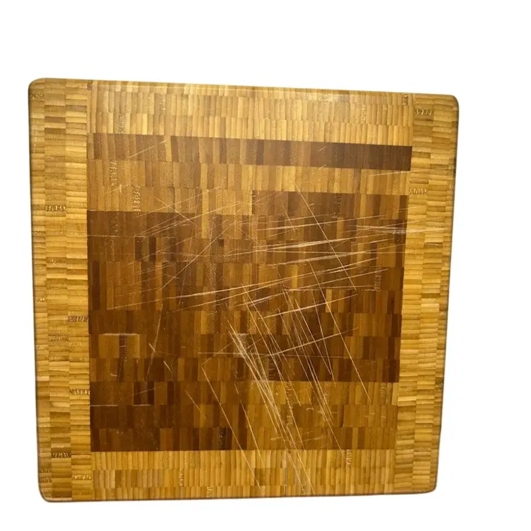 #01 - Inlay 11x11x 1 1/2 Butcher Block Cutting Board/ Riser “ As Is”