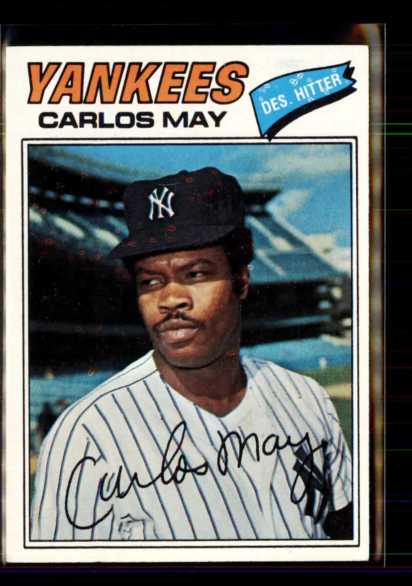 Carlos May 1977 Topps #568 - (144) - New York Yankees