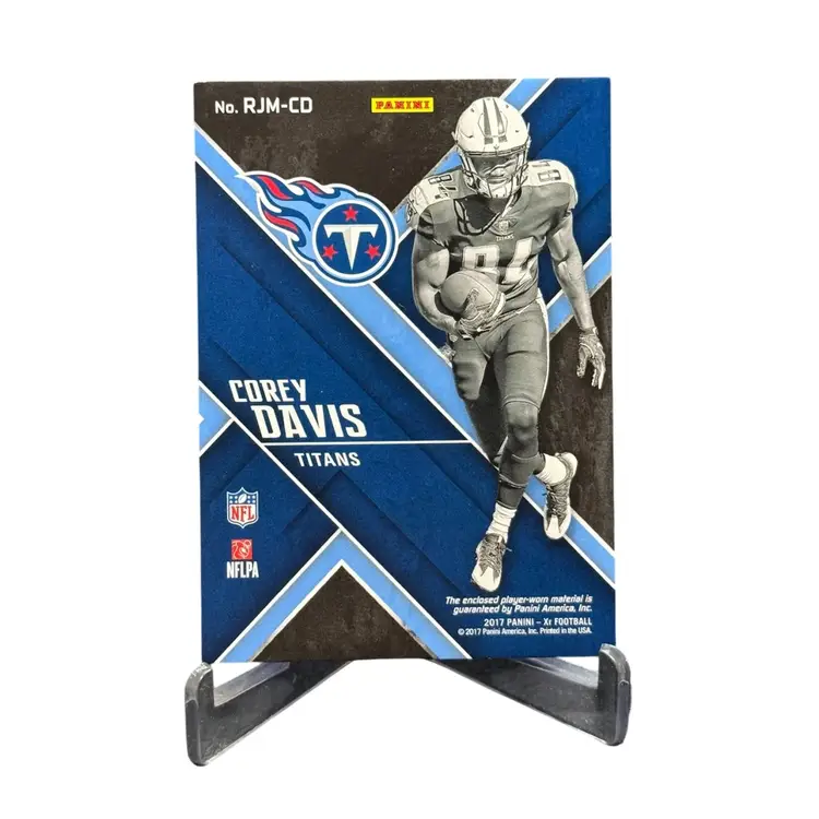 Corey Davis 2017 Panini XR #RJM-CD Rookie Jumbo Materials 20/49 Tennessee Titans