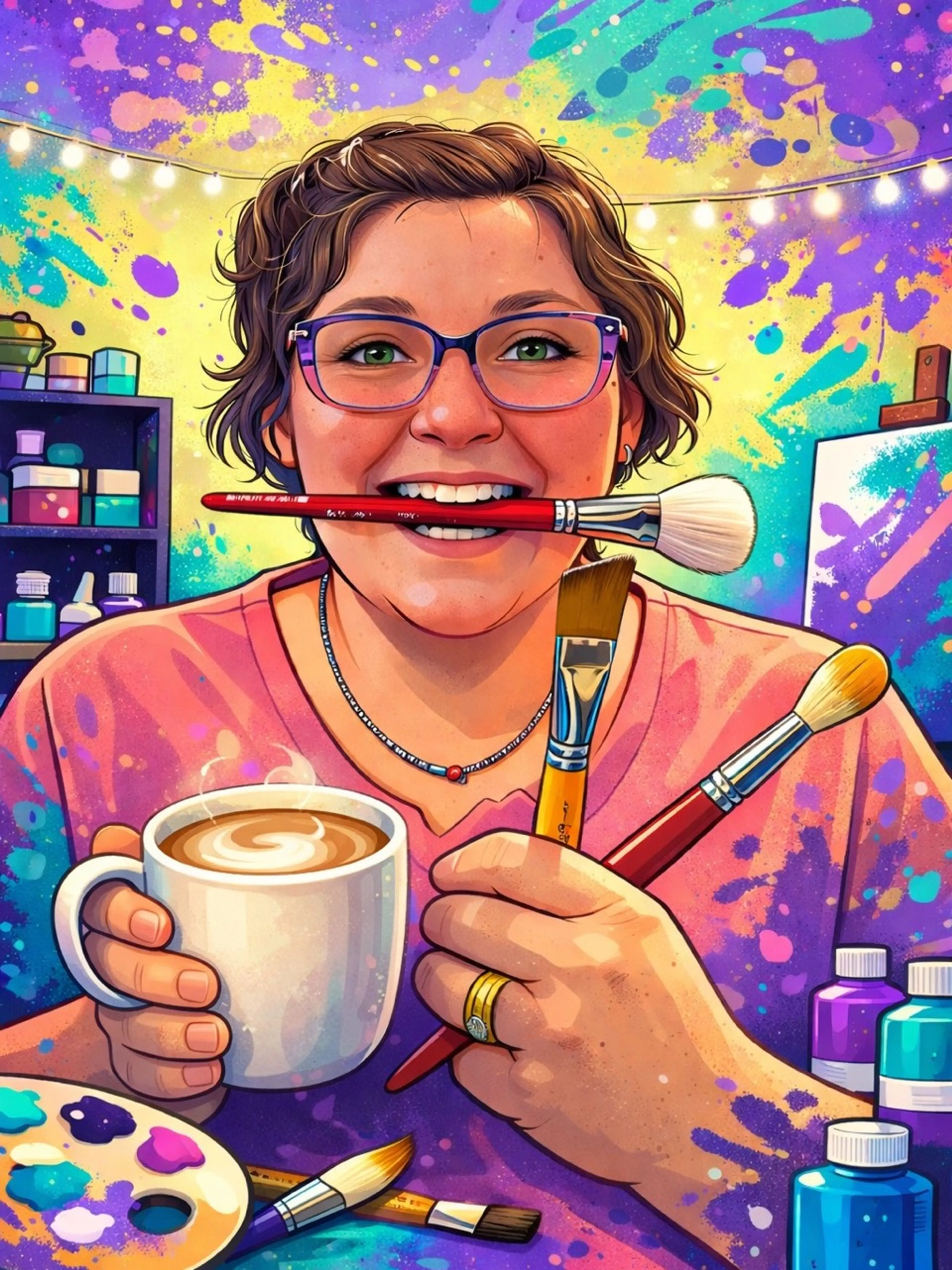 Paint🎨 & Chat💬  It’s Fri-Yay!