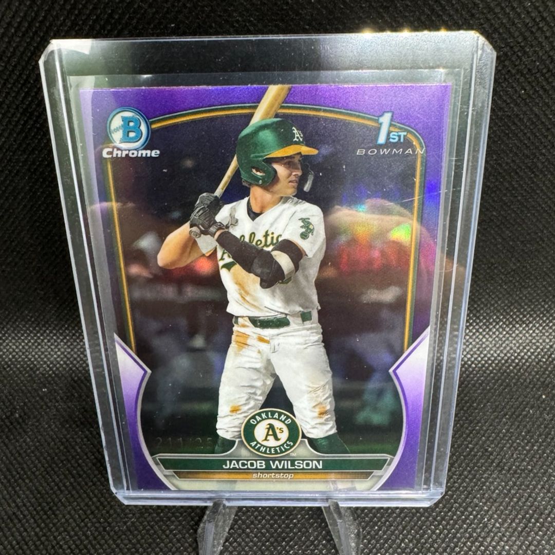 Jacob Wilson 2023 Bowman Draft Chrome Purple Refractor 211
