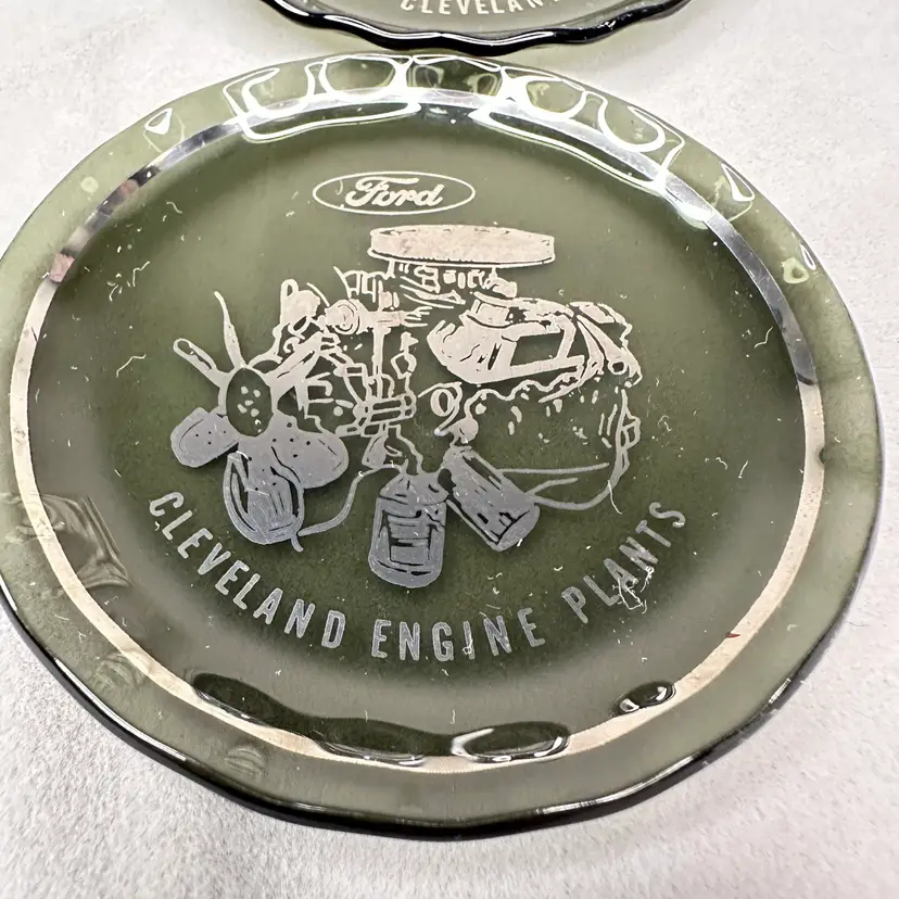Ford Engine Plant Coasters Glass