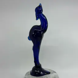 Heisey By Imperial Glass Cobalt Gazelle #104 11”