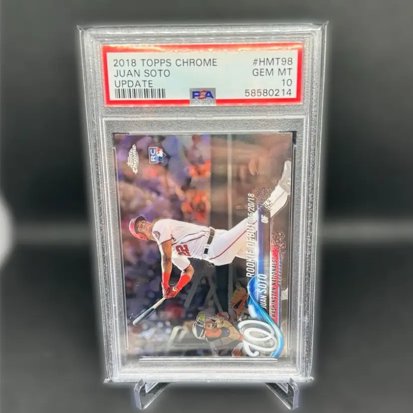 2018 Topps Chrome Update Juan Soto Rookie Debut RC PSA 10 New York Yankees