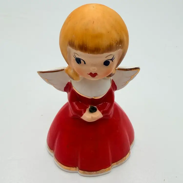 Holt Howard Berry Girl 1961 Ceramic Candleholder - As Is Missing Berries