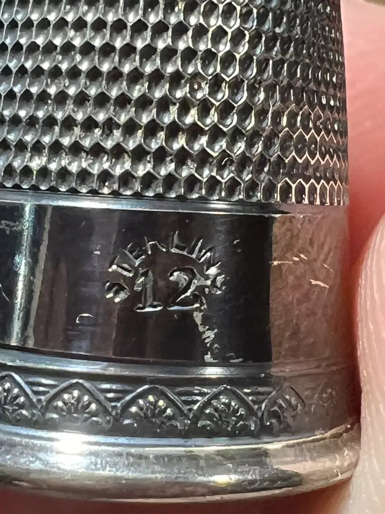 Marked Sterling Silver Thimble
