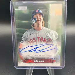 Tristan Casas On Card Auto 2024 Stadium Club Boston Red Sox