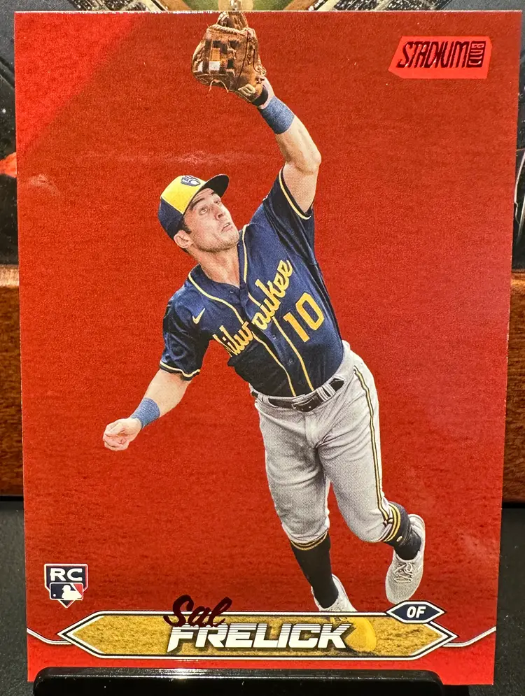 Sal Frelick Rookie Red Foil parallel 2024 Stadium Club 183 Milwaukee Brewers