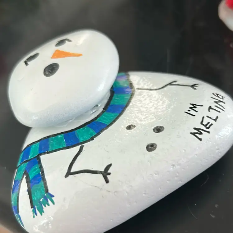 I’m Melting Painted Rock – Made By Me
