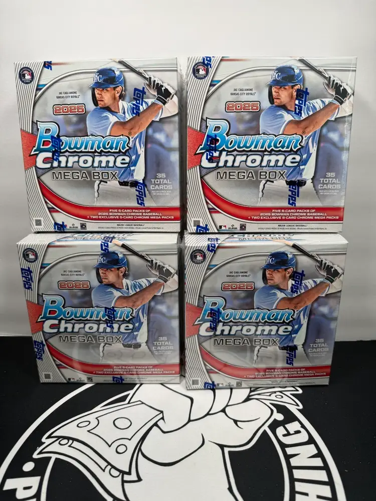 4x 2025 Bowman Chrome  Mega Box Break 