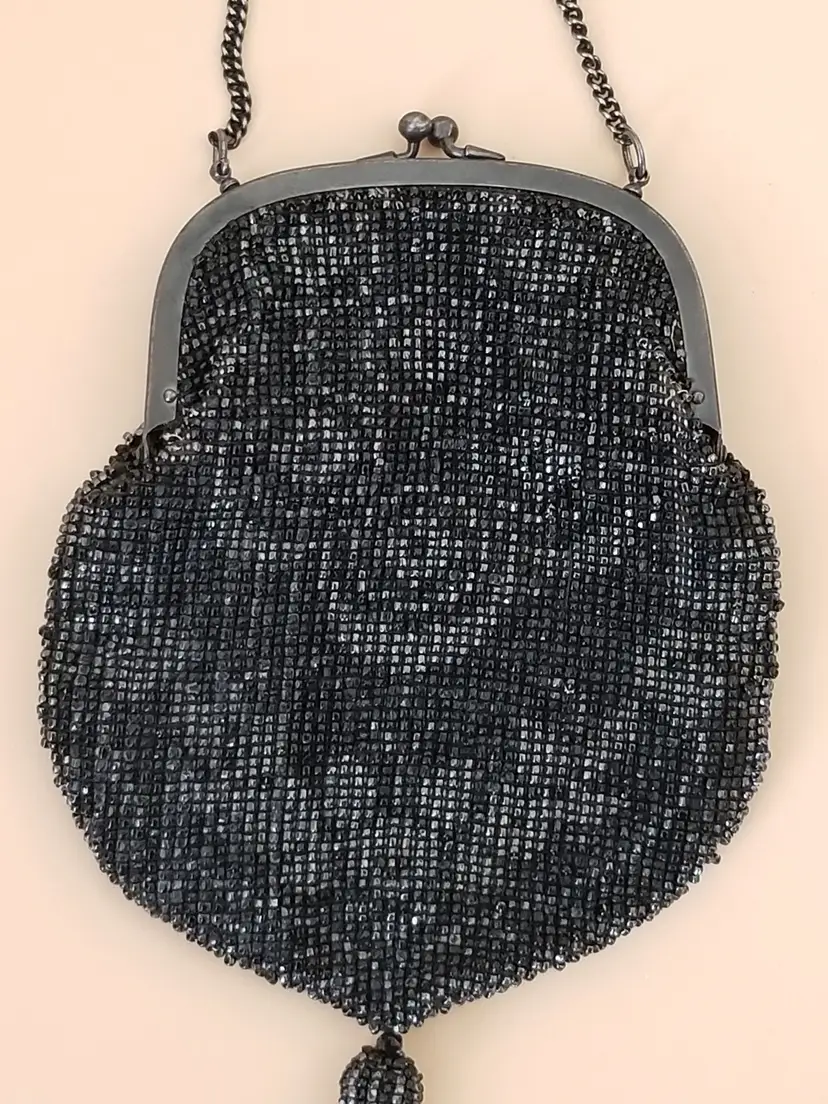 Vintage German Art Deco Beaded Bag Purse