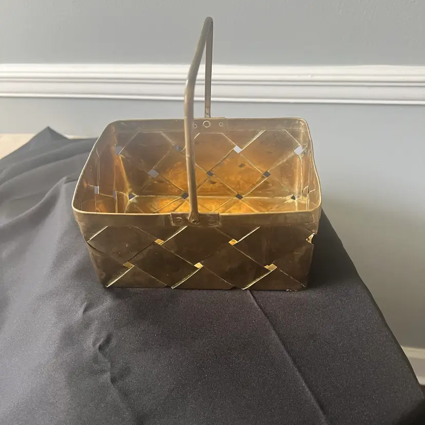 Brass Woven Basket