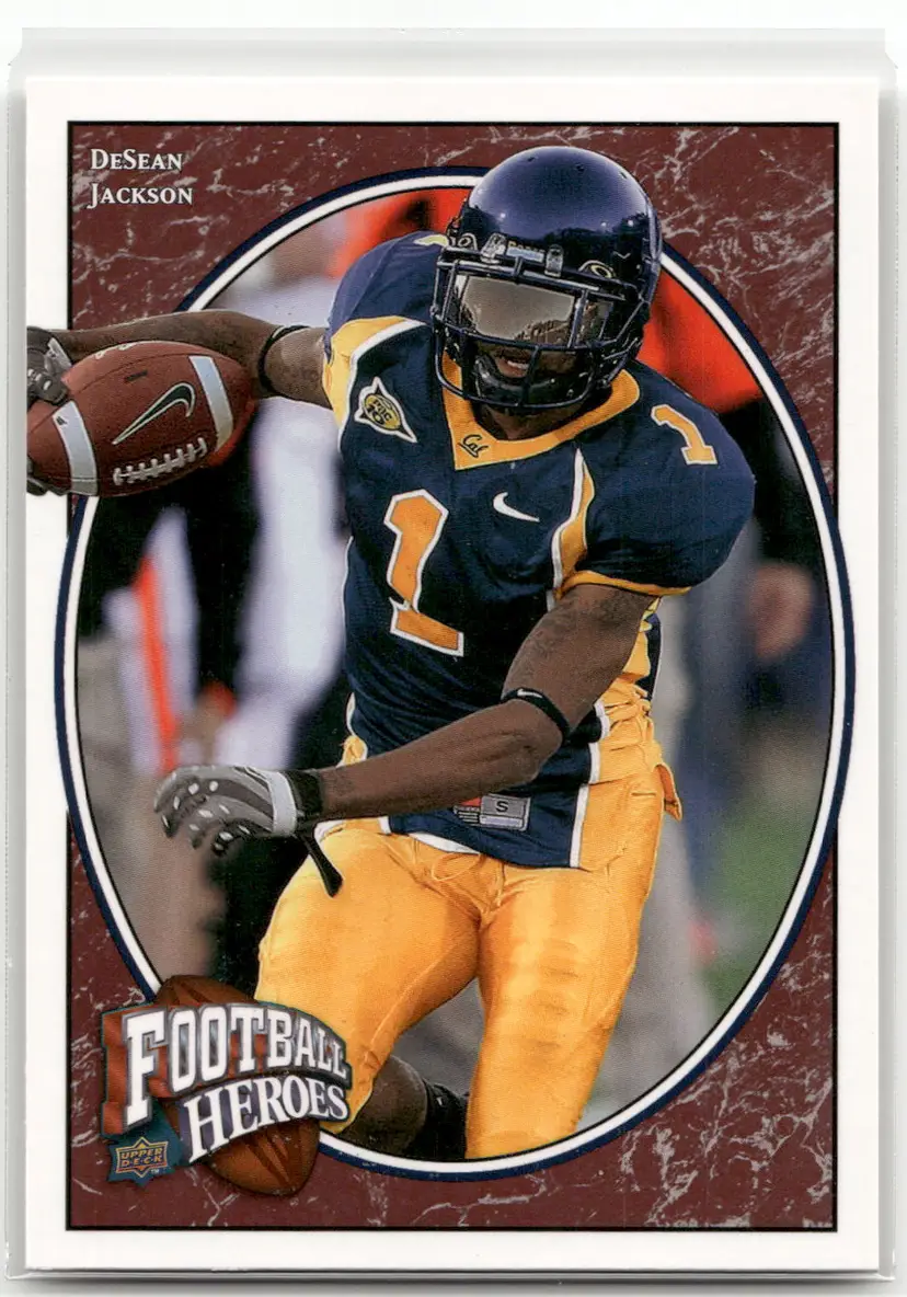 2008 Upper Deck Football Heroes DeSean Jackson Rookie Card - Cal