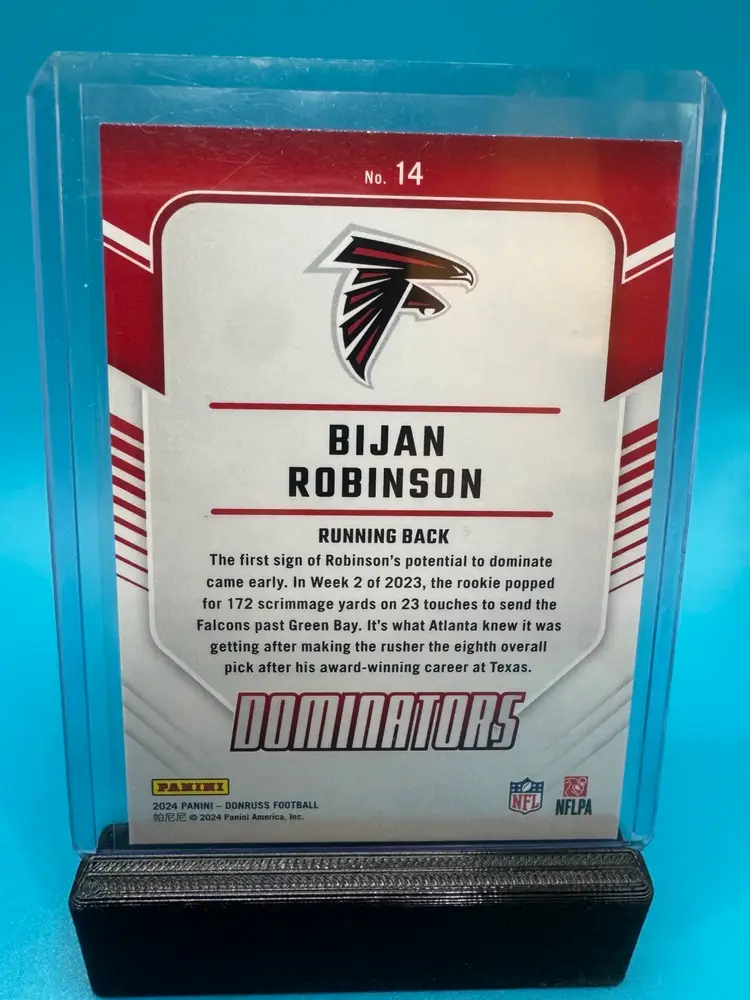 Bijan Robinson Donruss Dominators Atlanta Falcons