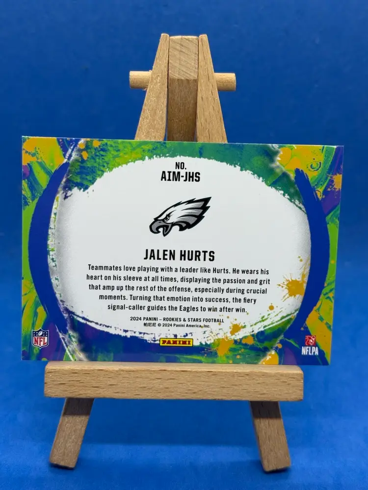 2024 Rookies & Stars Jalen Hurts Artistry In Motion Red Foil A04