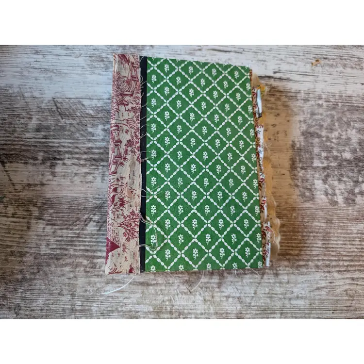 Handmade Junk Journal Reader's Digest Mother Goose Green Vintage