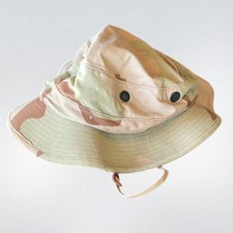 Camouflage hat, size 7 3/4