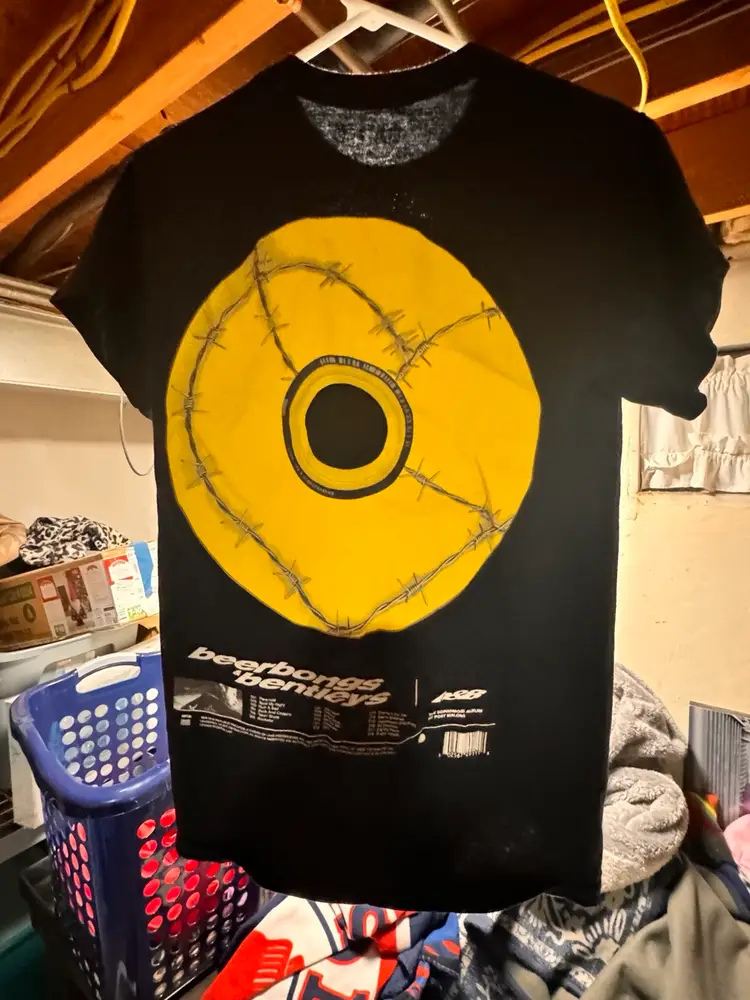 Post Malone Beer bongs And Bentley 2018 Album Promo/tour T Shirt Small