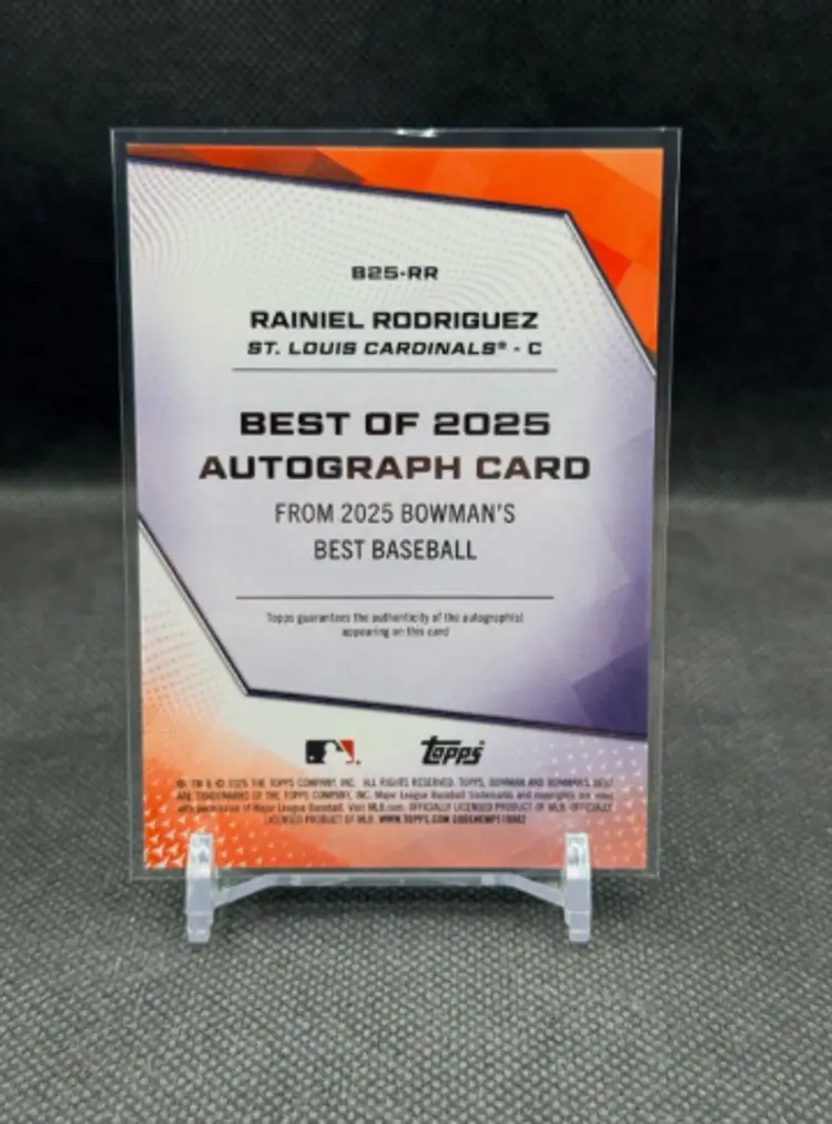 Rainiel Rodriguez 2025 Bowman's Best Best of 2025 Purple Refractor Autograph /75