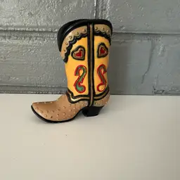 Vintage 1990's Department 56 Cowboy Boot