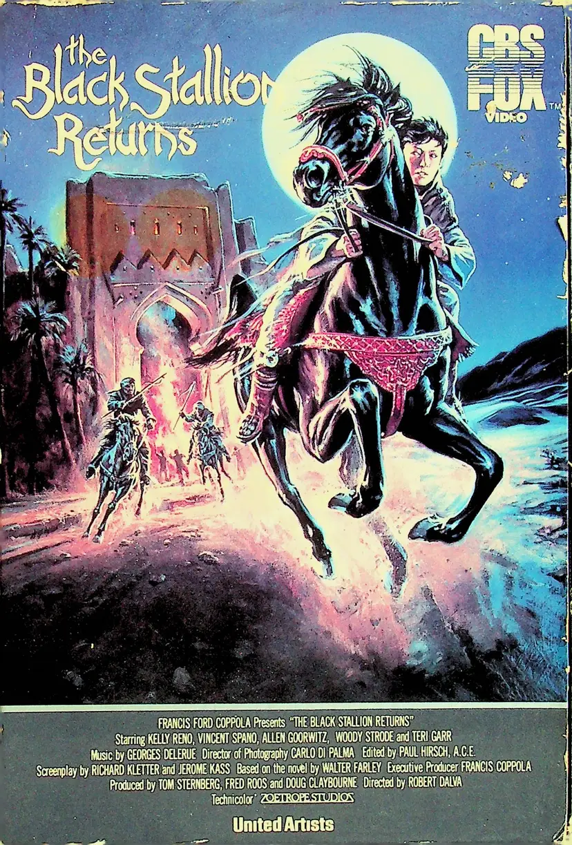 The Black Stallion Returns - VHS - CBS-Fox Video (1983) - Rated PG - Pre-owned