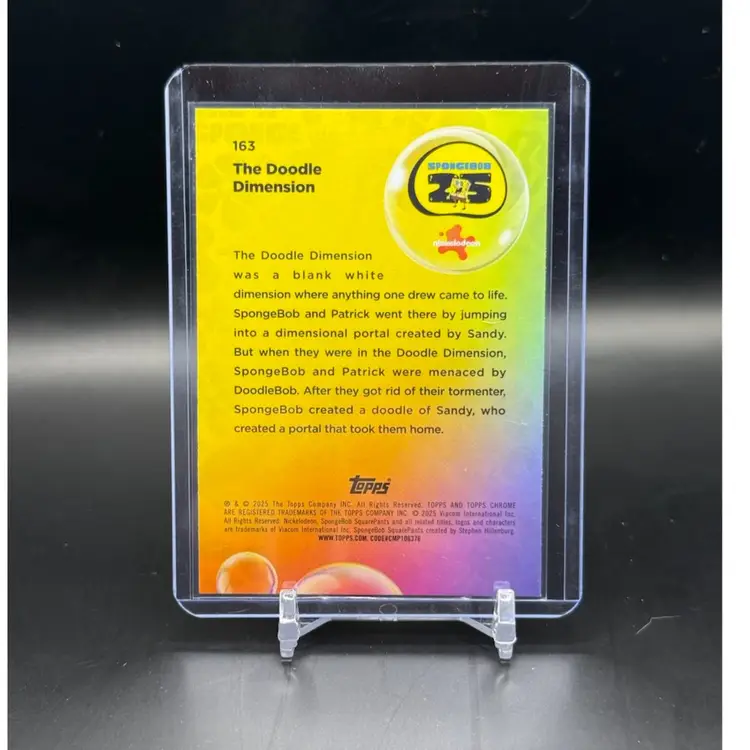 Single - 2025 Topps Chrome SpongeBob - Doodle Dimension Kelp Green