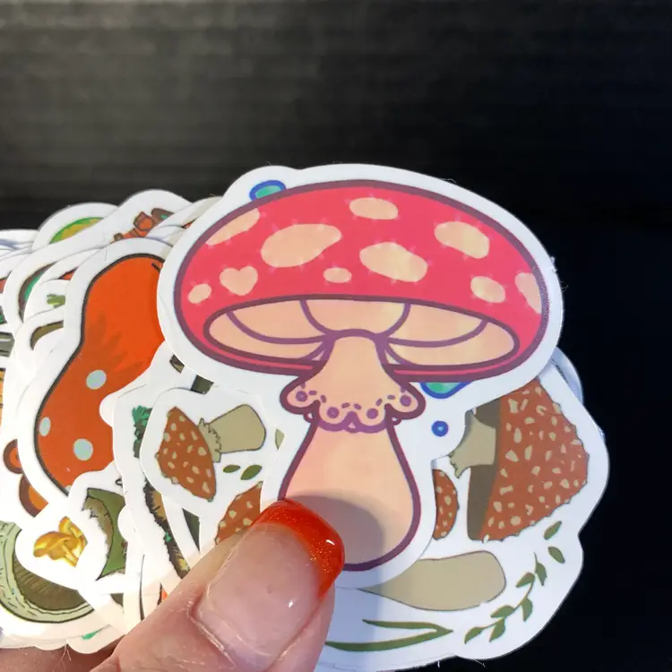50-Mushroom Stickers
