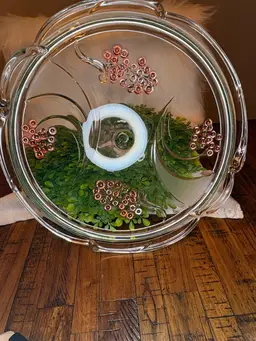 Large Mikasa Crystal Pedestal Cake Stand