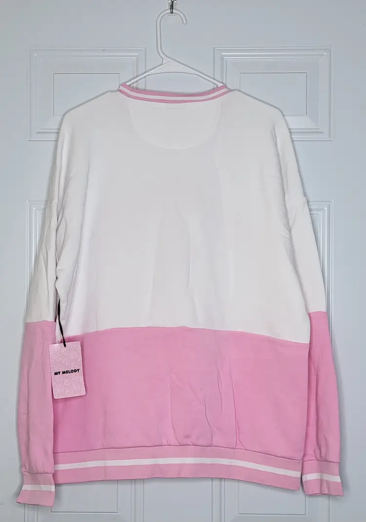 Sanrio My Melody Embroidered Panel Crewneck - BoxLunch Exclusive - Size Medium