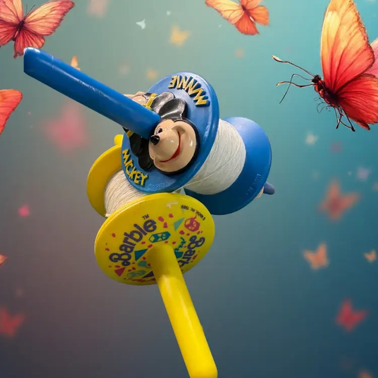 Mickey And Barbie Kite String Holders