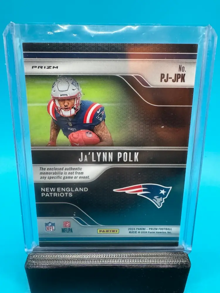 Ja’Lynn Polk Prizm Premier Jerseys Silver RC New England Patriots